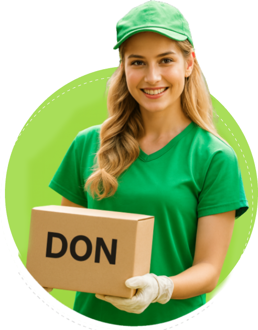 Entreprise faisant don de stocks à des associations